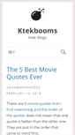 Mobile Screenshot of ktekbooms.com
